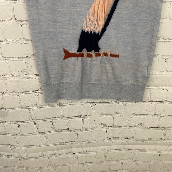 J.Crew Tippi Intarsia Toucan Sweater XS merino - Picture 5 of 9
